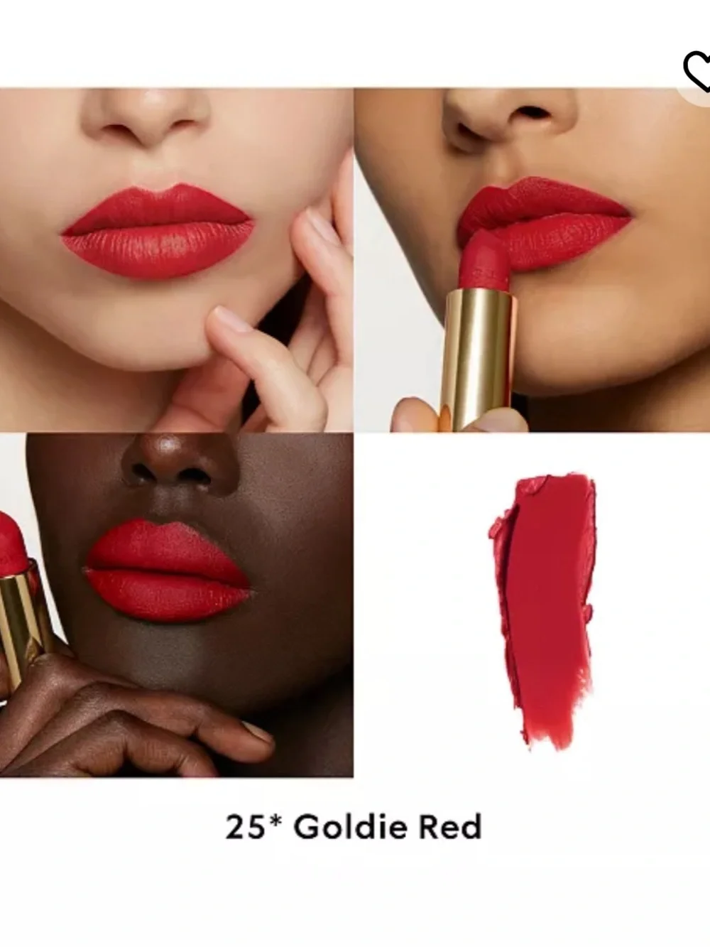 Gucci Rouge à Lèvres Long-Lasting Matte Lipstick - Goldie Red #25
